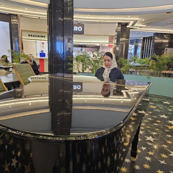 فرخنده صالحپور کوچ کسب و کار پشت پیانو